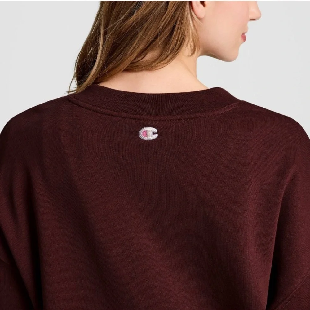 Champion Women’s Long Sleeve V-Neck French Terry Pullover